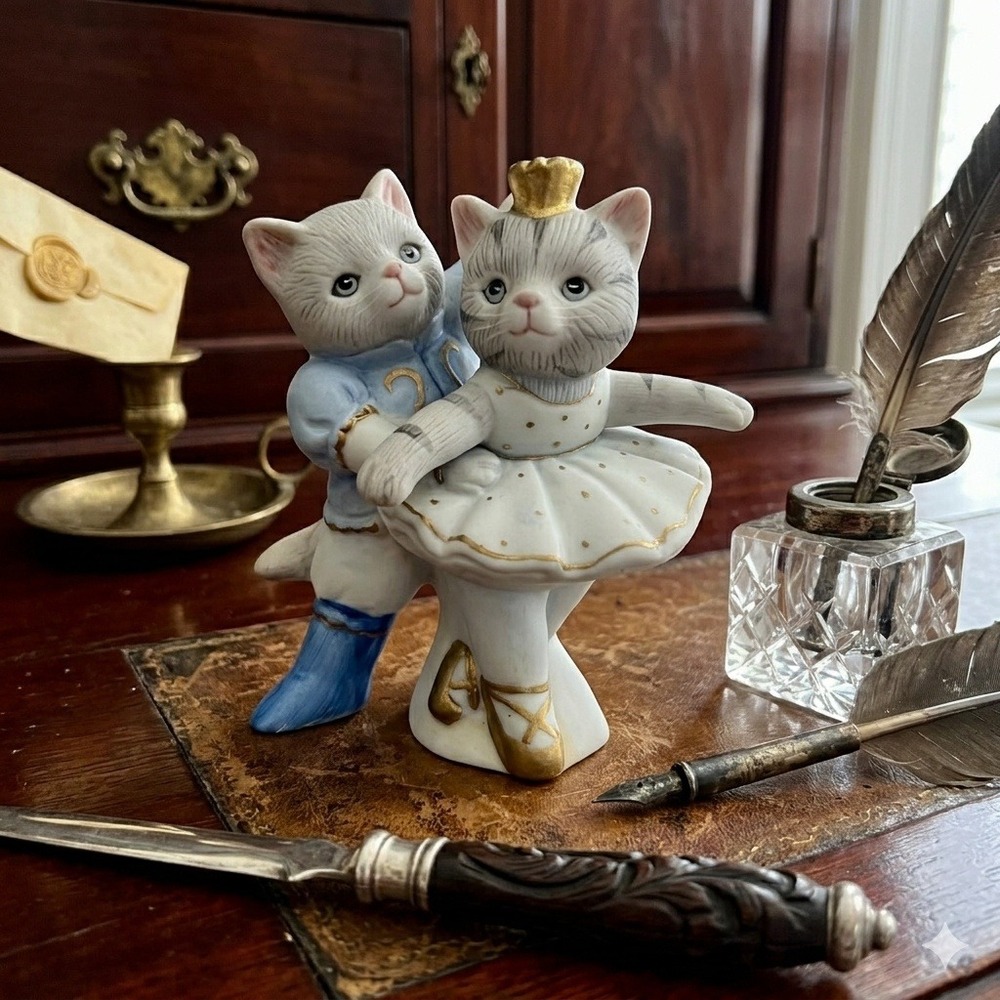 Vintage 1989 Kitty Cucumber Albert Schmid Porcelain Ballet Figurine B Shackman